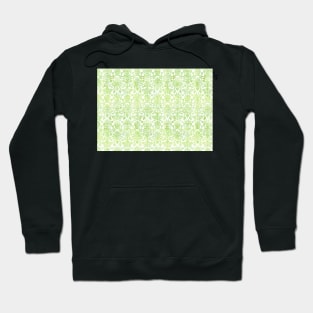 Light Green White Damask Watercolor Pattern Hoodie